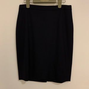 Jcrew Super 120s navy pencil skirt - sz2